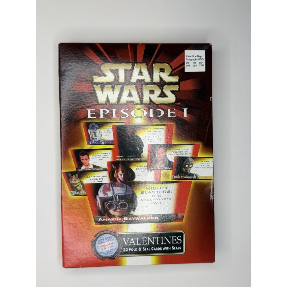 Star Wars 32 Valentines Fold & Seal Cards Anakin Skywalker Paper Magic Group